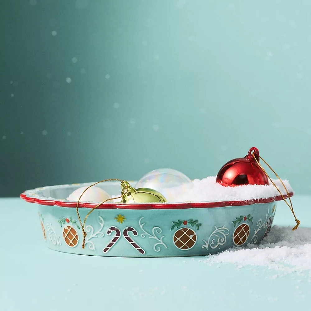 Anthropologie Ginger Pie Dish Blue - Picture 4 of 9